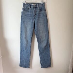 Madewell Pants Womens 24 Blue Denim Jeans 90s Straight Ladies Casual Stretch